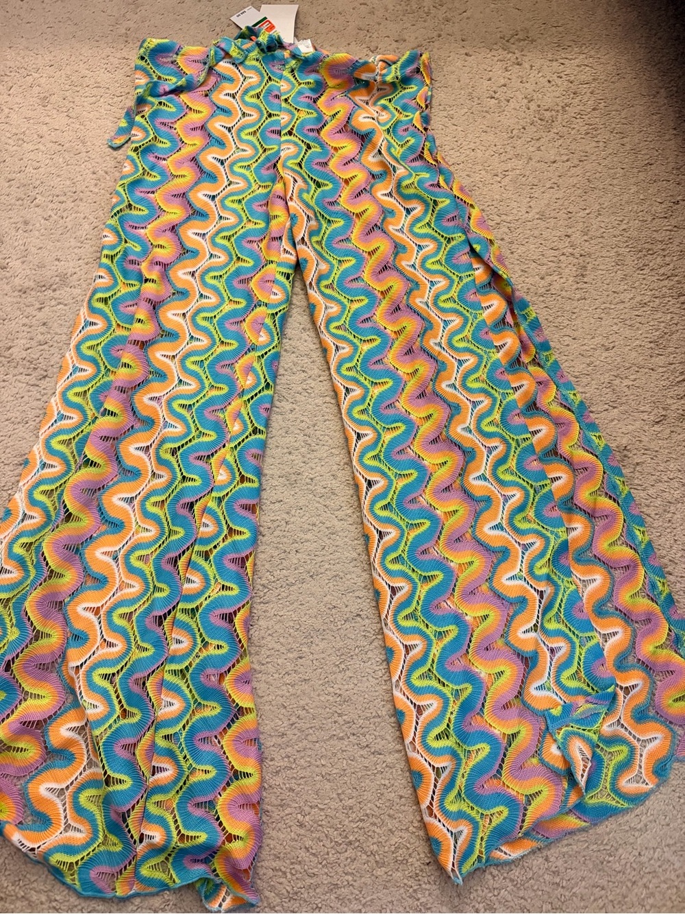 BECCA Vibrant Multicolor Wave Swim Coverup